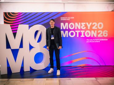 Damjan Rudez, a Sofascore globális partnerségekért felelős vezető tanácsadója a zágrábi Money Motion konferencián.