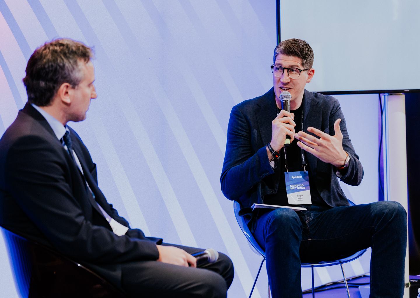 Damjan Rudez, a Sofascore globális partnerségekért felelős vezető tanácsadója a zágrábi Money Motion konferencián.