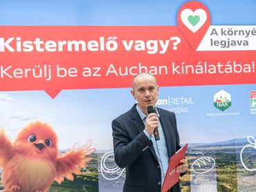 Vincze Géza, az Auchan Magyarország ügyvezető igazgatója