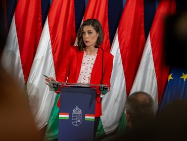 Szondi Vanda kormányszóvivő, a kormányszóvivői sajtótájékoztatón 2026. június 18-án
