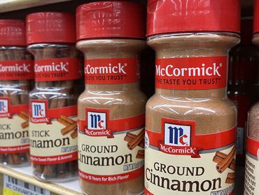 McCormick spices are displayed on a shelf at a supermarket Justin Sullivan/Getty Images)