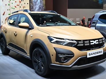 GENEVA, SWITZERLAND - FEBRUARY 26: A Dacia Sandero is displayed during the Geneva Motor Show 2024 at Palexpo on February 26, 2024 in Geneva, Switzerland. The 2024 Geneva Motor Show opens today for the first time in five years. The event last took place in 2019 with the coronavirus pandemic forcing organisers to cancel the 2020 show just days before the show was due to open. This year’s Show will be a smaller affair with just four major manufacturers confirmed to attend. (Photo by John Keeble/Getty Images)