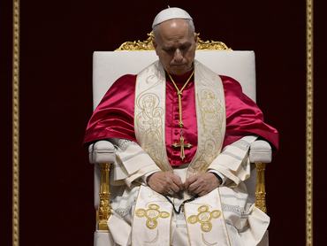 VATICAN CITY, VATICAN - APRIL 11: Pope Leo XIV presides over a Prayer Vigil for Peace in the world at St. Peter's Basilica on April 11, 2026 in Vatican City, Vatican. Pope Leo XIV has invited the faithful and all "men and women of goodwill" to attend the Prayer Vigil for Peace following the announcement of the two-week ceasefire agreement between the United States and Iran. Pope Leo, who was critical of U.S. President Donald Trump's threat to "wipe out" the Iranian civilization earlier this week, has welcomed the news of the ceasefire and urged dialogue to bring an end to the conflict. (Photo by Simone Risoluti - Vatican Media via Vatican Pool/Getty Images)